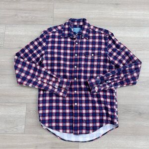 GANT casual collared button down shirt blue red plaid medium